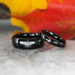 Sun and Moon Rings, Sun and Moon Wedding Bands, Sun and Moon Jewelry, Couple Rings