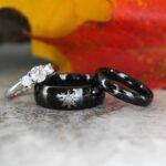 Sun and Moon Rings, Sun and Moon Wedding Bands, Sun and Moon Jewelry, Couple Rings