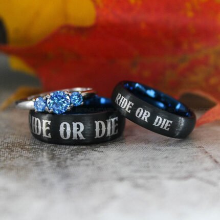 Ride or Die Rings, Ride or Die Wedding Rings, Ride or Die Wedding Bands