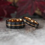 Hammered Wedding Band, Hammered Ring, Hammered Wedding Ring - Image 3