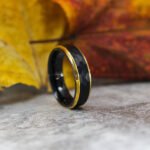 Hammered Wedding Bands, Hammered Rings, Hammered Wedding Rings, Black Tungsten Bands - Image 3