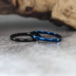 2mm Wedding Band, Black Wedding Band, Black Wedding Ring, 2mm Black Wedding Ring - Image 5