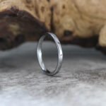 2mm Wedding Band, Blue Wedding Band, Blue Wedding Ring, 2mm Blue Wedding Ring - Image 5