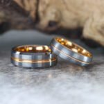 Silver Wedding Rings, Silver Tungsten Bands, Matching Silver Wedding Bands, Couple Rings