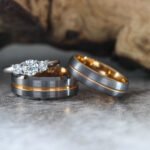 Silver Wedding Rings, Silver Tungsten Bands, Matching Silver Wedding Bands, Couple Rings