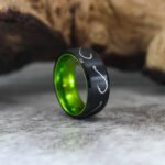 Fish Hooks Ring, Fishing Ring, Fish Hooks Fishing Ring, Fishing Wedding Band, Fishing Jewelry