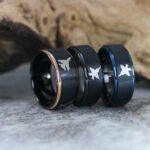 Fighter Aircraft Ring, Army Ring, Military Ring, Airforce Ring, Military Jewelry, Black Wedding Band, His Wedding Band, Fighter Jet Wedding - Image 4