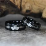 Claddagh Rings, Claddagh Couple Wedding Bands, Irish Rings, Couple Ring Set - Image 3