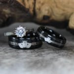 Claddagh Rings, Claddagh Couple Wedding Bands, Irish Rings, Couple Ring Set